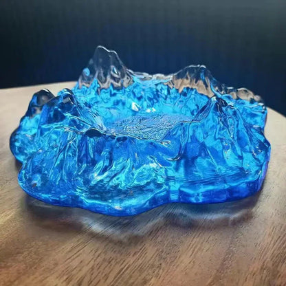 Kalsten | Ice Style Mountain Glass Ashtray Decoration