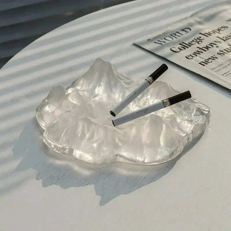 Kalsten | Ice Style Mountain Glass Ashtray Decoration