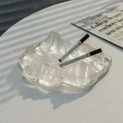 Kalsten | Ice Style Mountain Glass Ashtray Decoration