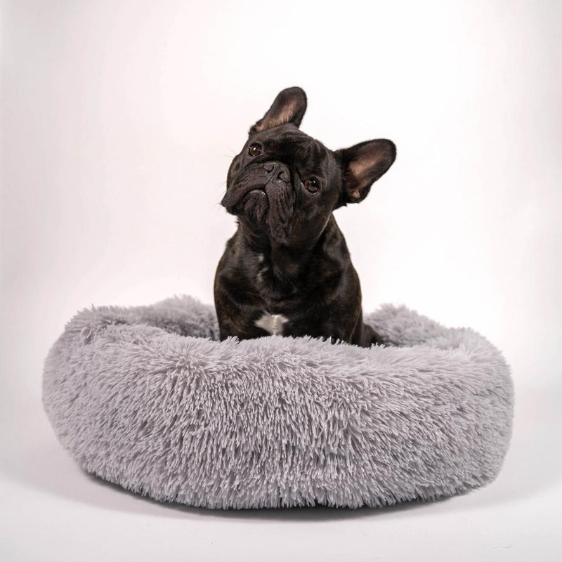 Brehn | Round Plush Calming Donut Dog Bed for Small to Large Dogs
