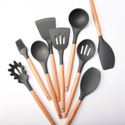 9 Pieces Silicone Kitchen Utensil Set | Karnz