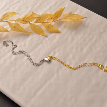 BowLift | Magnetic Heart Paperclip Chain Love Bracelet Set