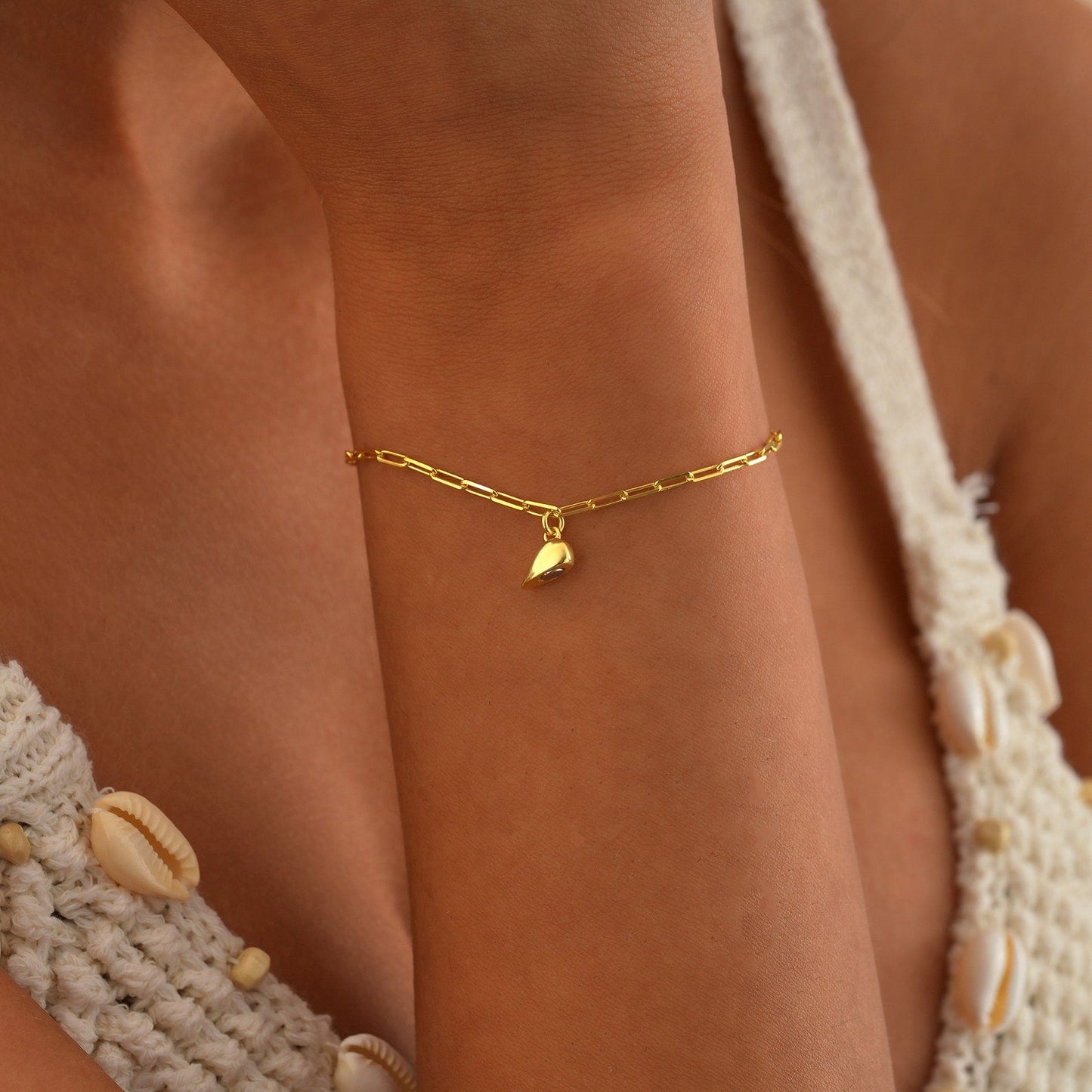 BowLift | Magnetic Heart Paperclip Chain Love Bracelet Set