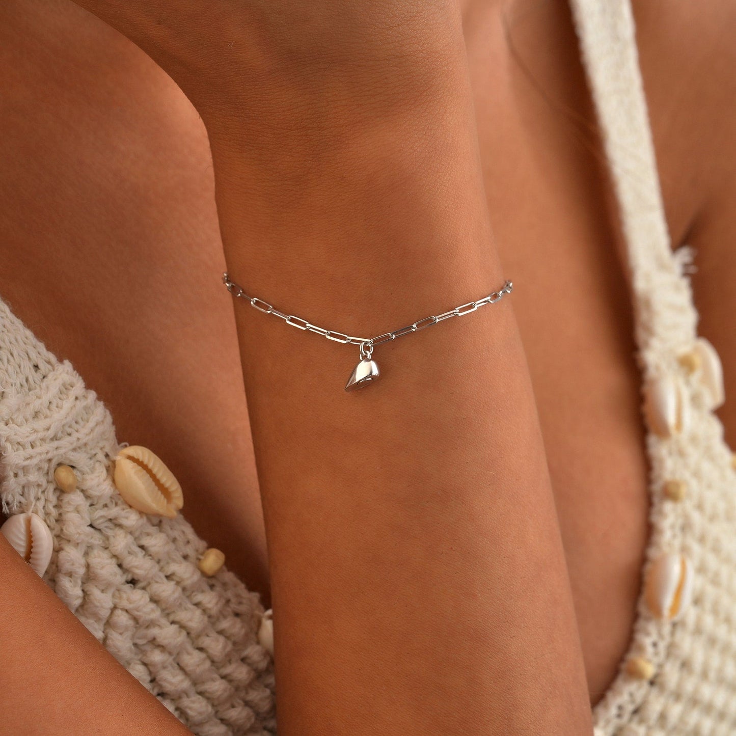 BowLift | Magnetic Heart Paperclip Chain Love Bracelet Set