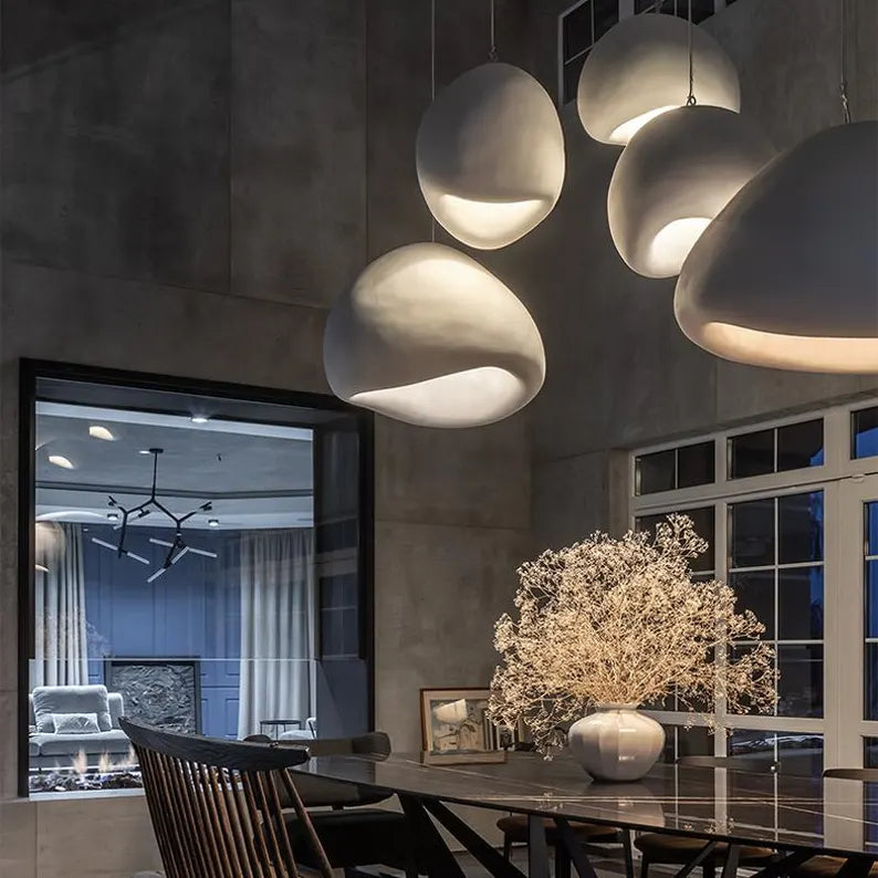 Skanto | LED Pendant Lamp - Nordic Wabi Sabi Design - Adjustable Lighting Fixture for Home Decor & Modern Interiors