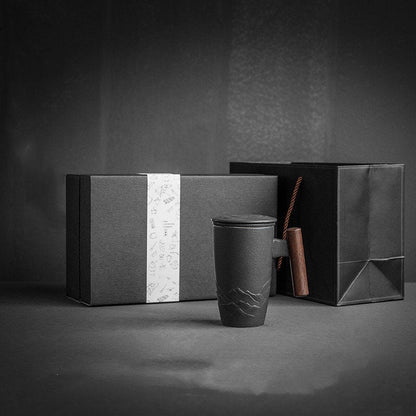 Skanto | Large Ceramic Teacup with Lid