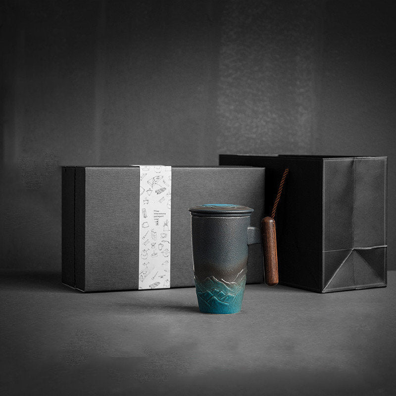 Skanto | Large Ceramic Teacup with Lid