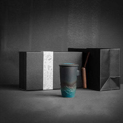 Skanto | Large Ceramic Teacup with Lid