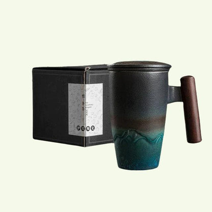 Skanto | Large Ceramic Teacup with Lid