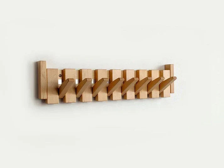Skanto | HarmonyCoat Piano Wood Coat Rack – Decorative Hooks for Hallway and Living Room