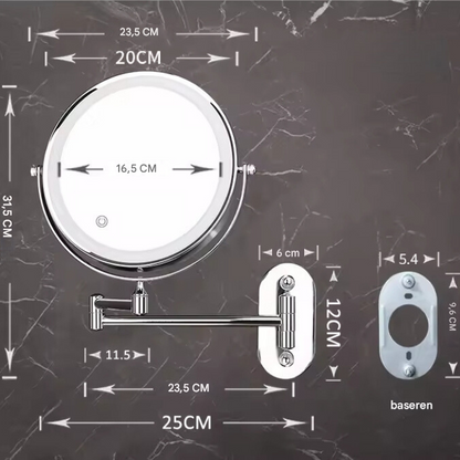 Skanto | Illuminated Makeup Mirror - LumiAura