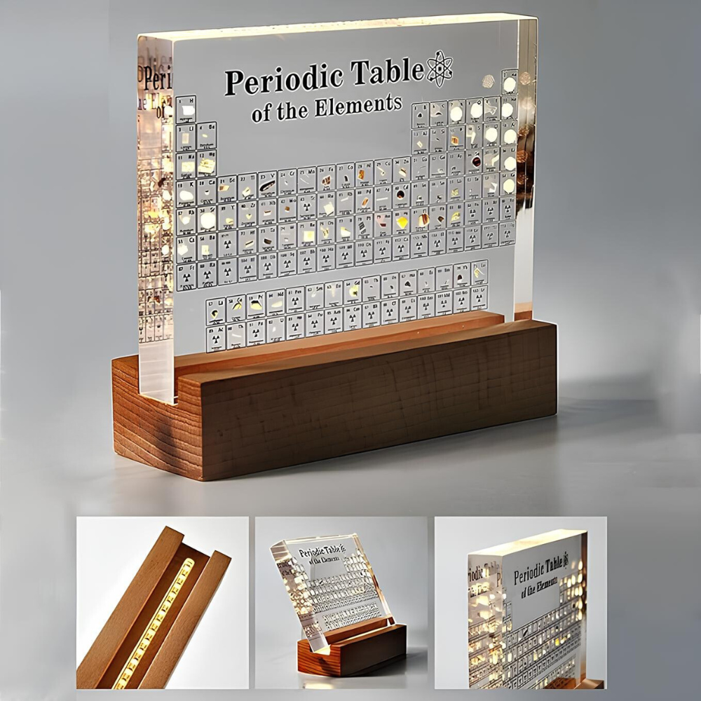 Skanto | Illuminated Periodic Table with Real Elements - Elementa