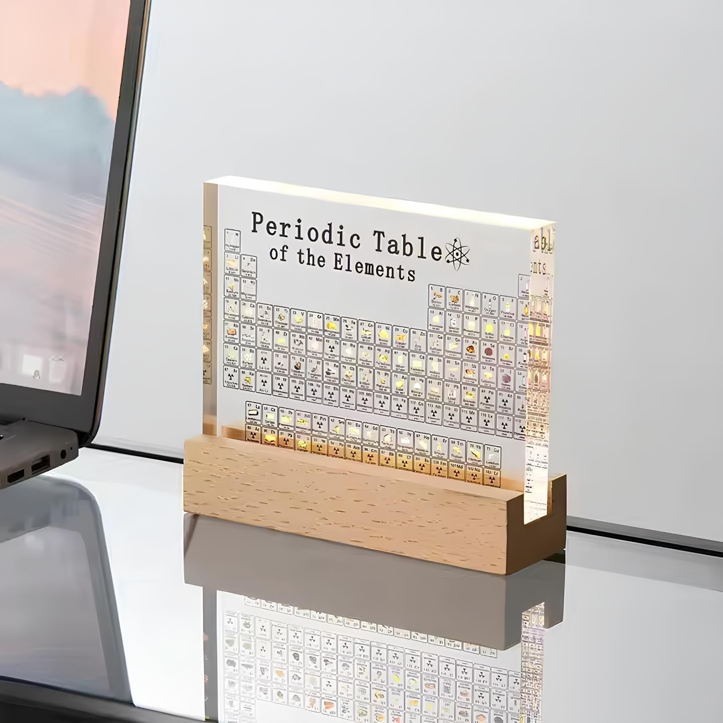 Skanto | Illuminated Periodic Table with Real Elements - Elementa