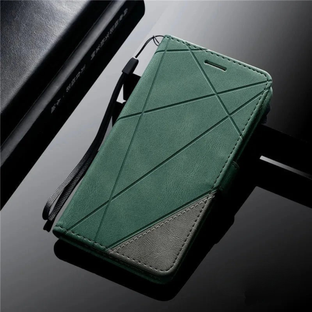 Skanto | Leather Wallet Flip Phone Case