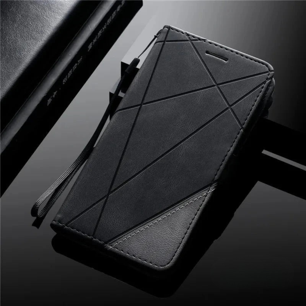 Skanto | Leather Wallet Flip Phone Case