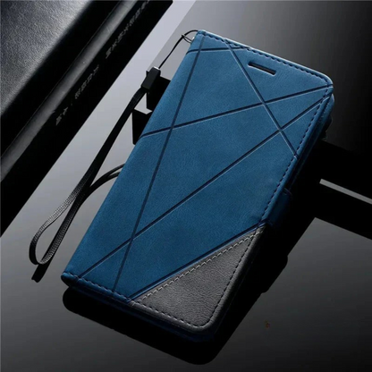 Leather flip phone case
