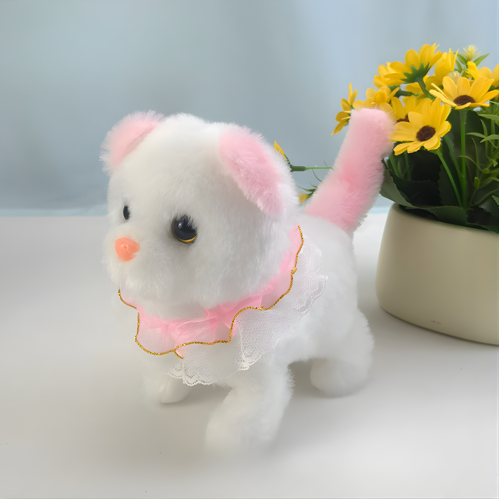 Skanto | Realistic Robot Cat Toy Soft Fur Interactive Electronic Pet