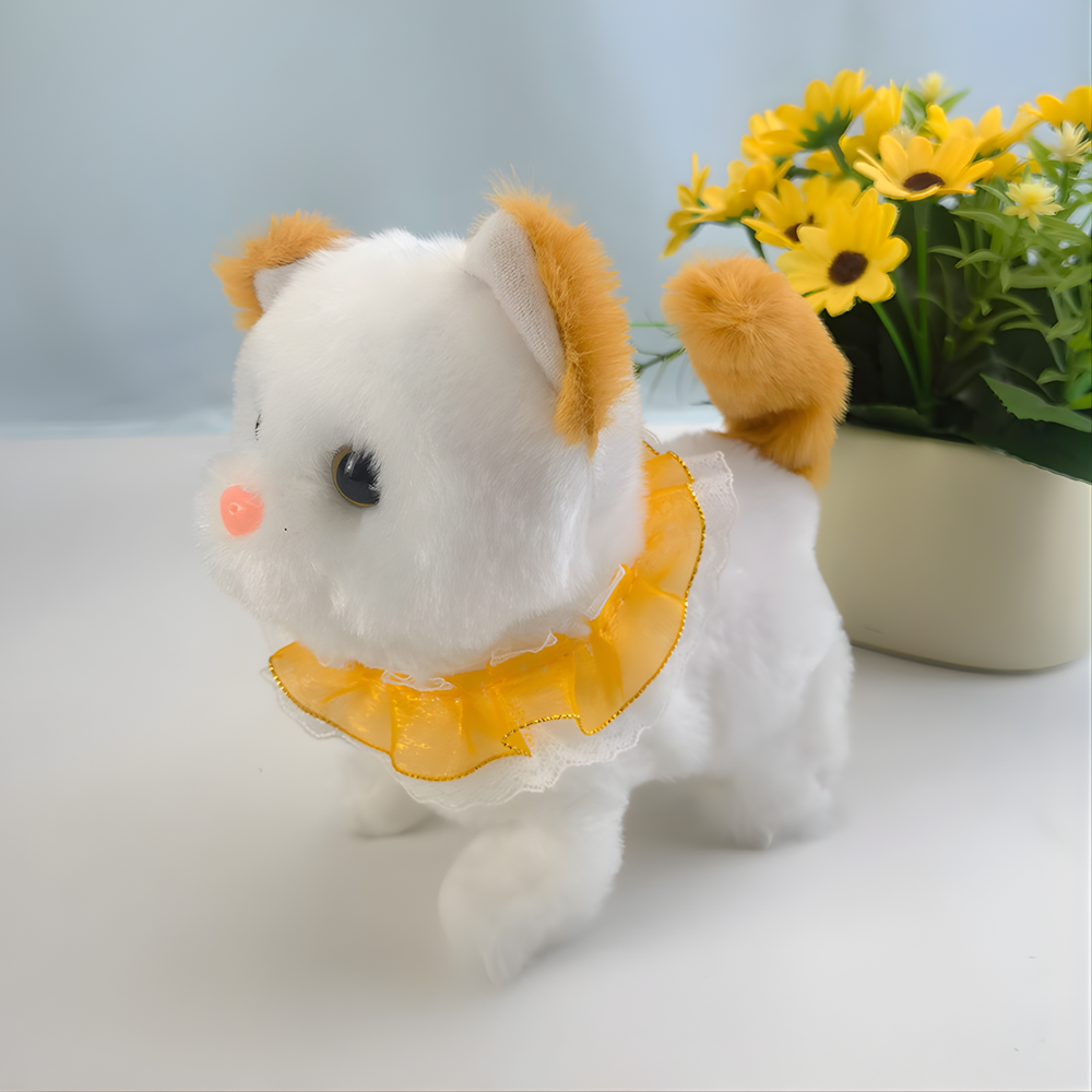 Skanto | Realistic Robot Cat Toy Soft Fur Interactive Electronic Pet