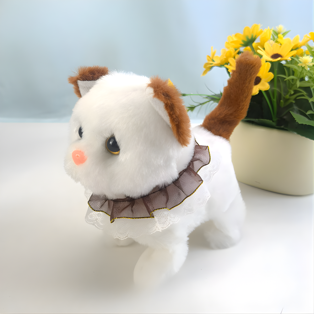 Skanto | Realistic Robot Cat Toy Soft Fur Interactive Electronic Pet