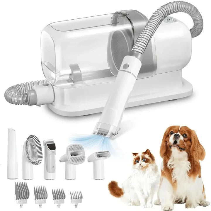 BowLift | Low-Noise Dog Grooming Vacuum with Full Pet Hair Clippers and Brush Kit
