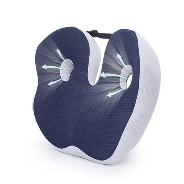 Skanto | Adjustable Memory Foam Seat Cushion for Tailbone Relief