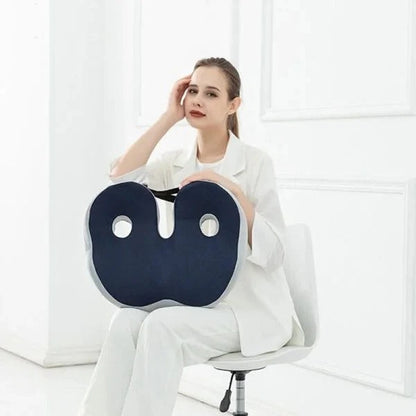 Skanto | Adjustable Memory Foam Seat Cushion for Tailbone Relief