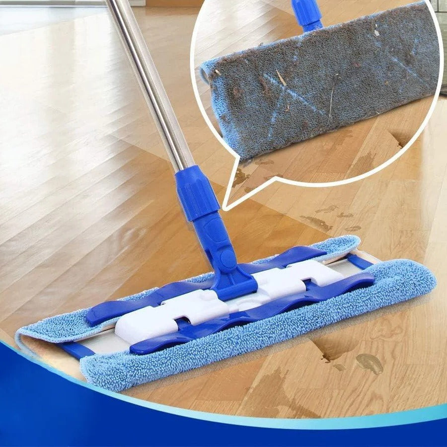 Skanto | Flat Mop with Reusable Washable Mop Pads