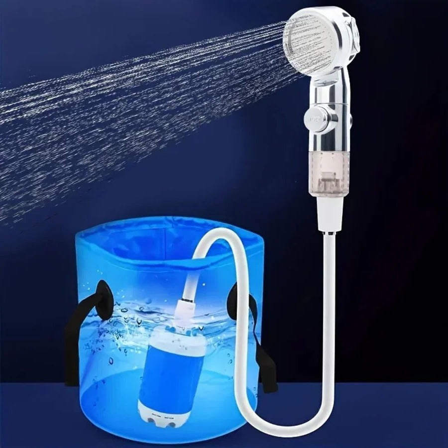 Skanto | Portable USB Rechargeable Water Pump Shower Head