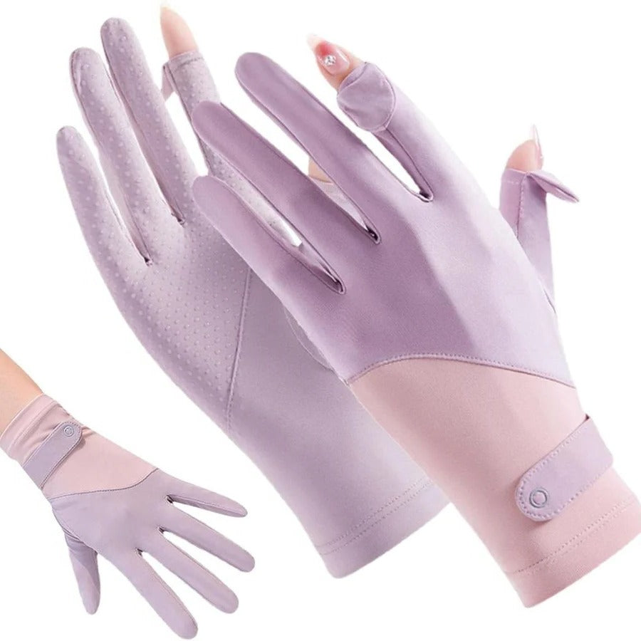 BowLift | Womens Breathable UV Sun Protection Driving Gloves