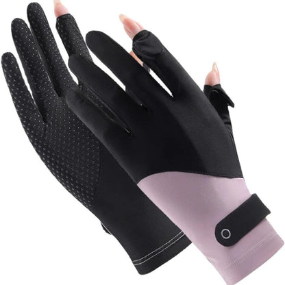 BowLift | Womens Breathable UV Sun Protection Driving Gloves