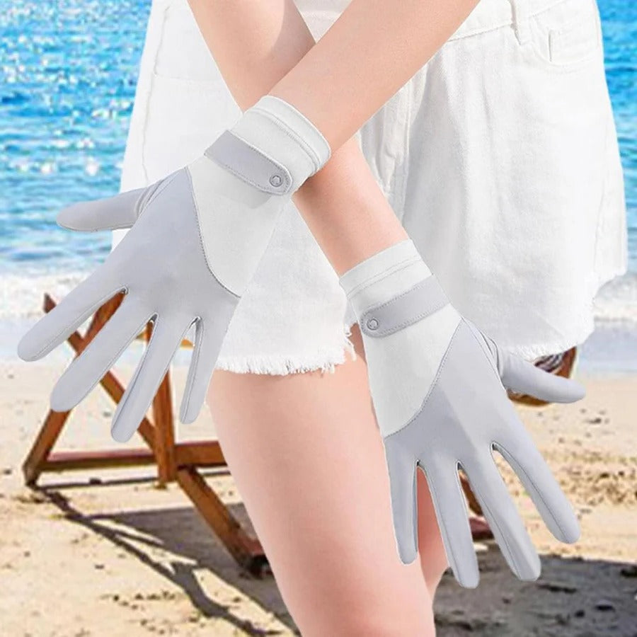 BowLift | Womens Breathable UV Sun Protection Driving Gloves