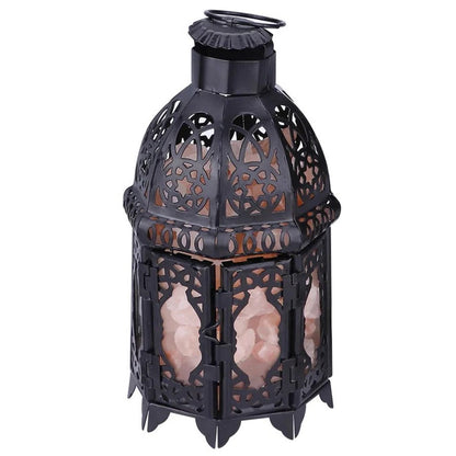 Skanto | Vintage Iron Salt Rock Table Lamp