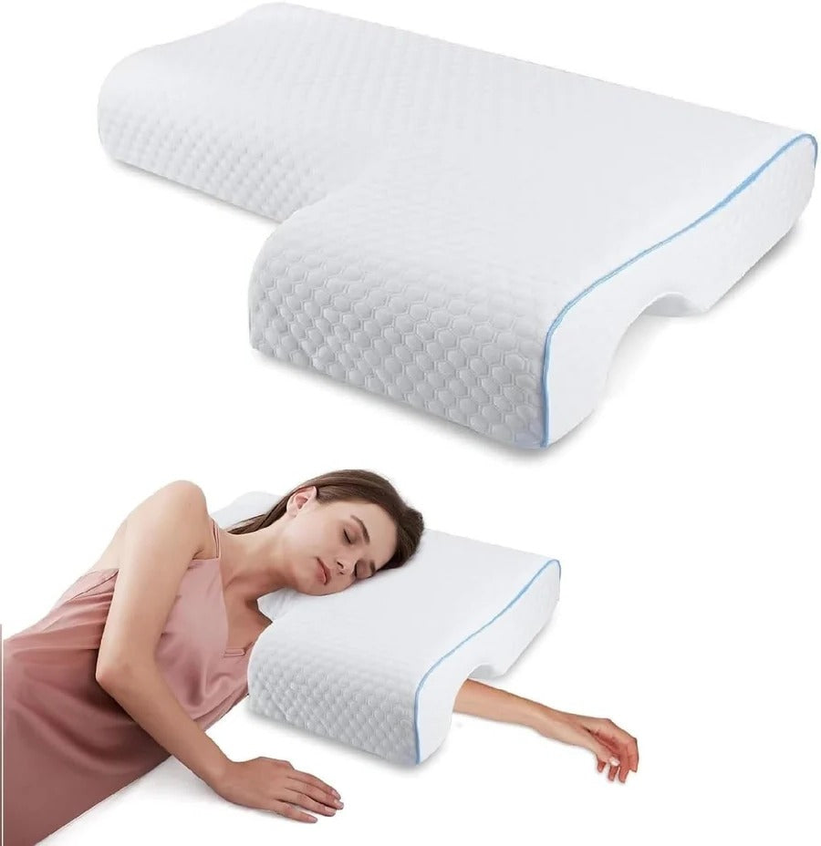 Skanto | Orthopedic Couple's Pillow with Arm Tunnel for Cuddling