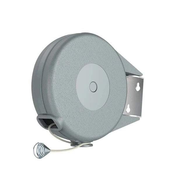 Retractable Wall-Mounted Clothesline with 472-Inch Line and Automatic Retraction
