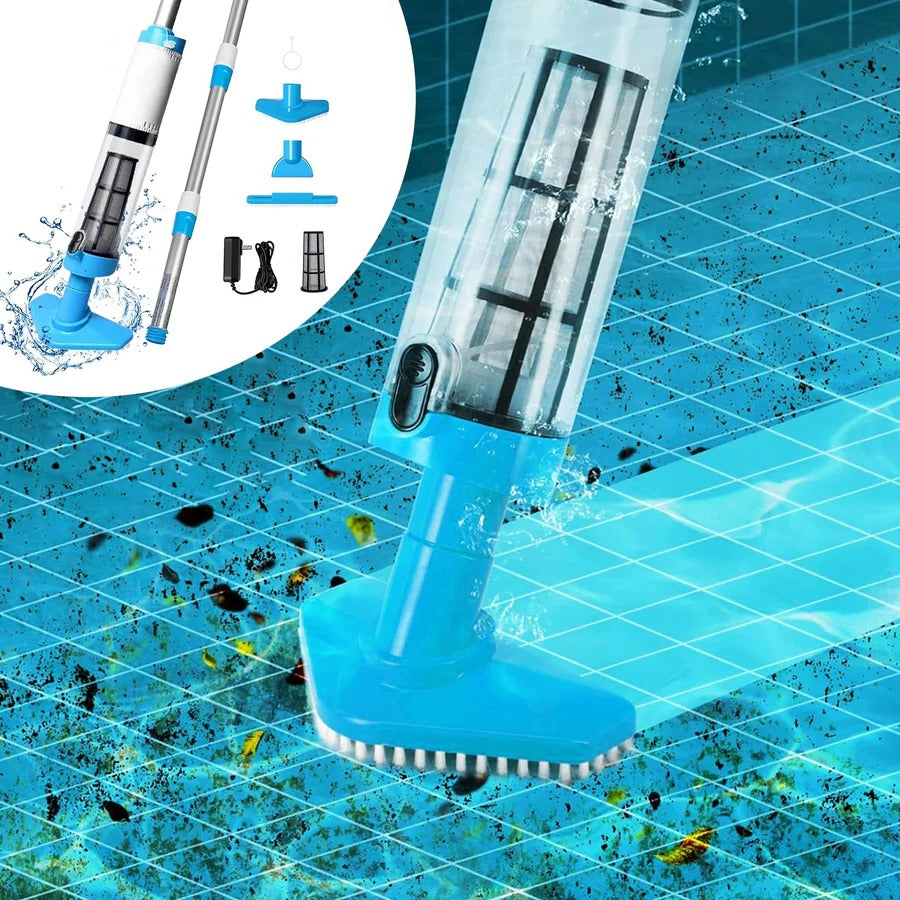 Skanto | Wireless Pool Cleaner, Rechargeable with Interchangeable Heads