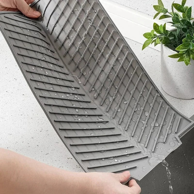 BowLift | Silicone Dish Drying Mat with Drain Design