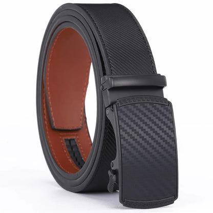 Skanto | Men's Leather Belt with Automatic Buckle