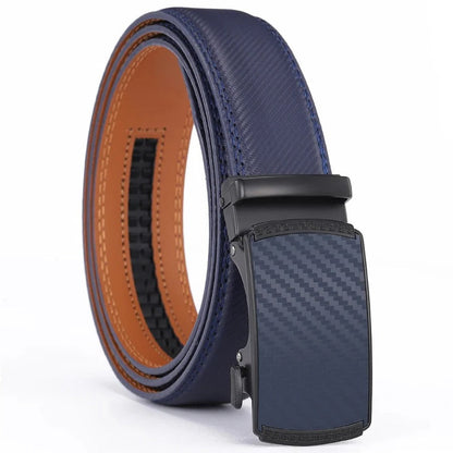 Skanto | Men's Leather Belt with Automatic Buckle