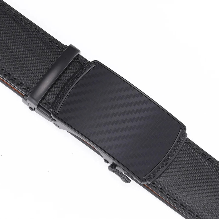 Skanto | Men's Leather Belt with Automatic Buckle