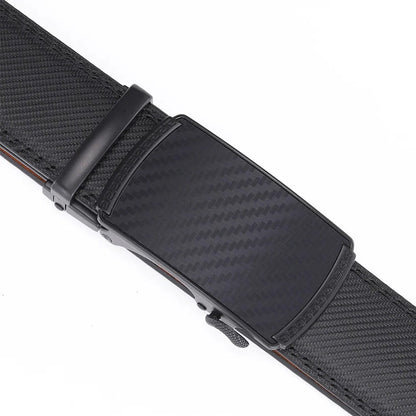 Skanto | Men's Leather Belt with Automatic Buckle