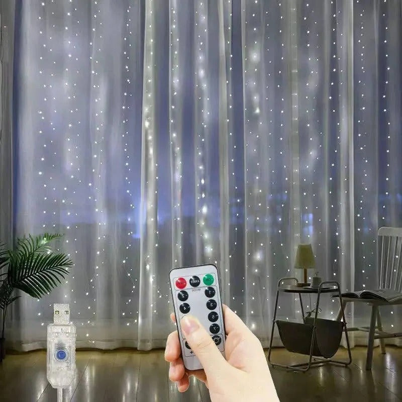 Skanto Skanto | Curtain LED Lights with Remote Control, USB Powered