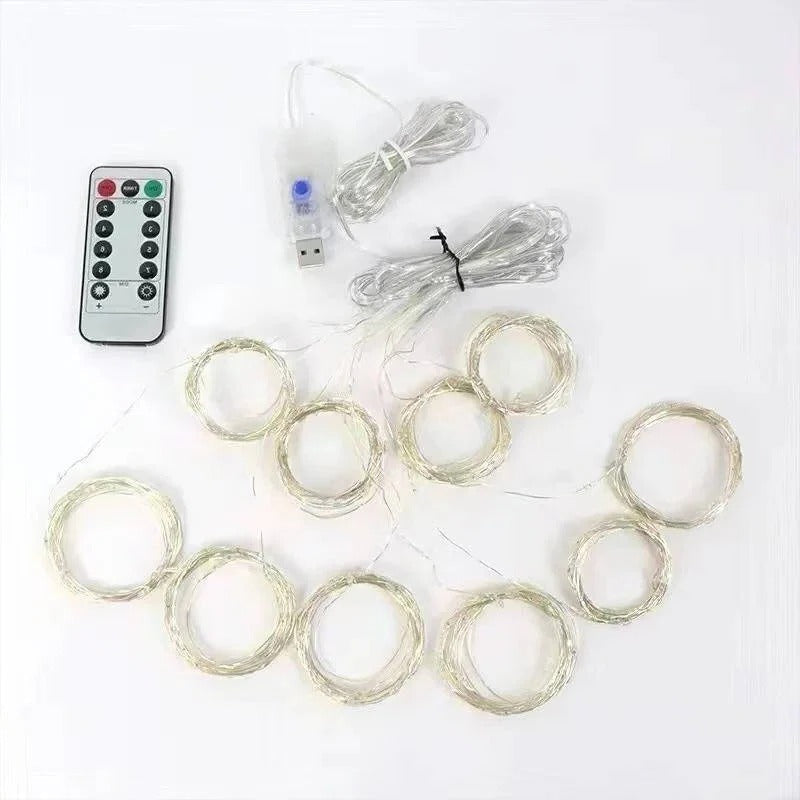 Skanto Skanto | Curtain LED Lights with Remote Control, USB Powered