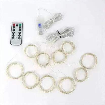 Skanto Skanto | Curtain LED Lights with Remote Control, USB Powered