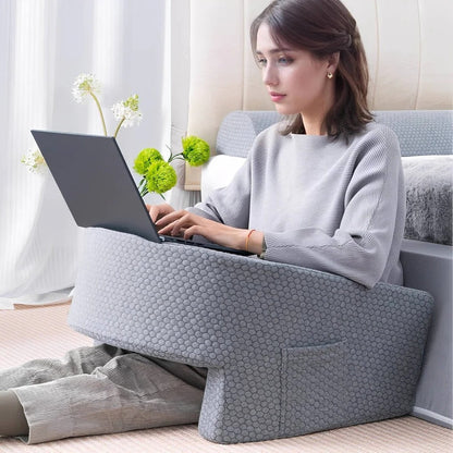 BowLift | Reading Pillow for Bed, Memory Foam with Washable Cover