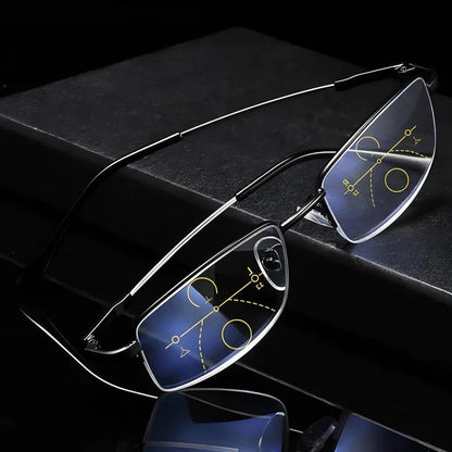 Skanto | Smart Progressive Reading Glasses with Blue Light and UV Protection