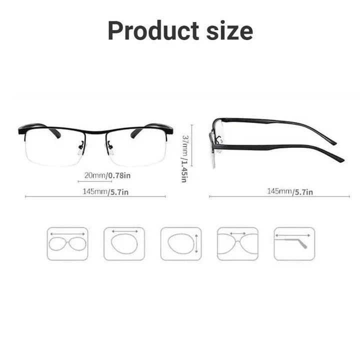 Skanto | Smart Progressive Reading Glasses with Blue Light and UV Protection
