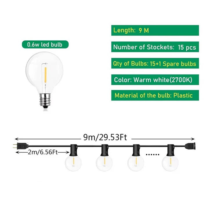 Skanto | Outdoor LED String Lights for Home and Events
