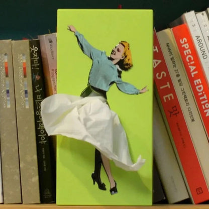 BowLift | Modern Decorative Tissue Box with Flying Skirt Style Cover