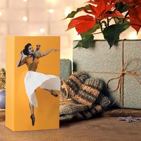 BowLift | Modern Decorative Tissue Box with Flying Skirt Style Cover