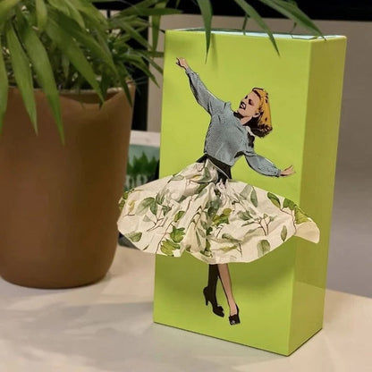 BowLift | Modern Decorative Tissue Box with Flying Skirt Style Cover